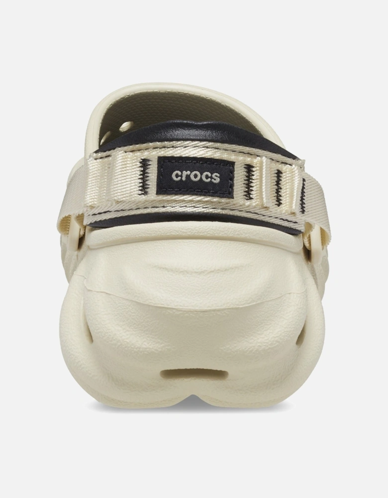Echo Thermoplastic Bone/Black Clogs