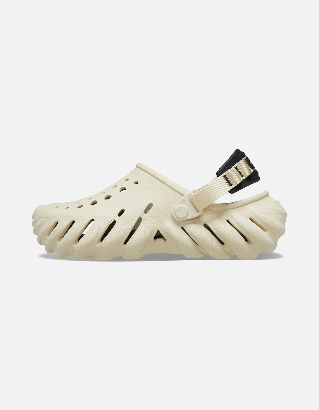 Echo Thermoplastic Bone/Black Clogs