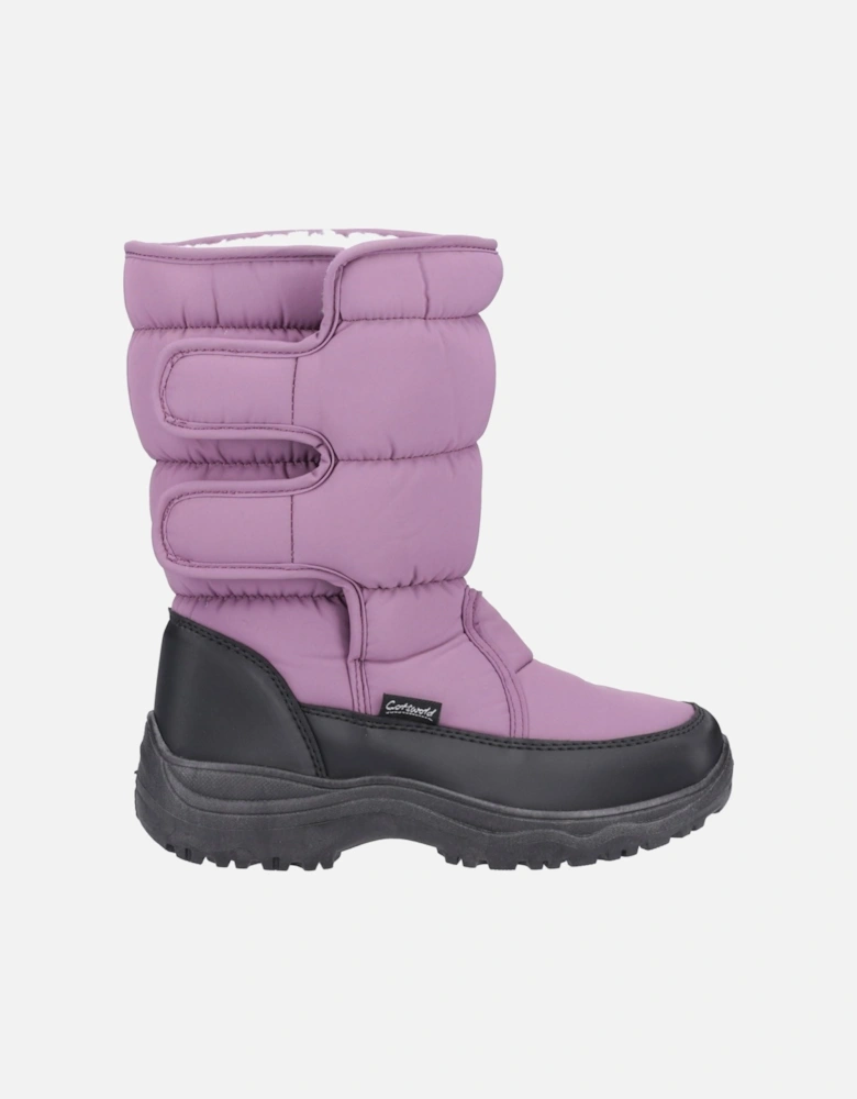 Welland Textile Women's Purple Winter Mid Calf Boots