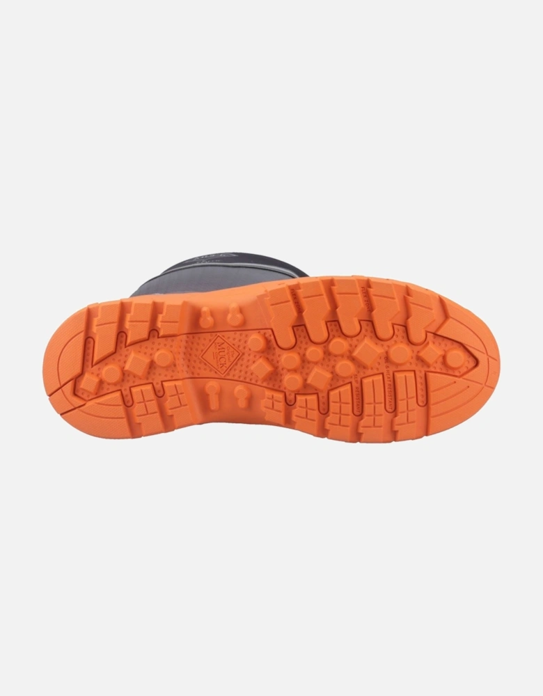 Muck Boots Grit S5 Rubber Men's Black/Orange Wellington Boots