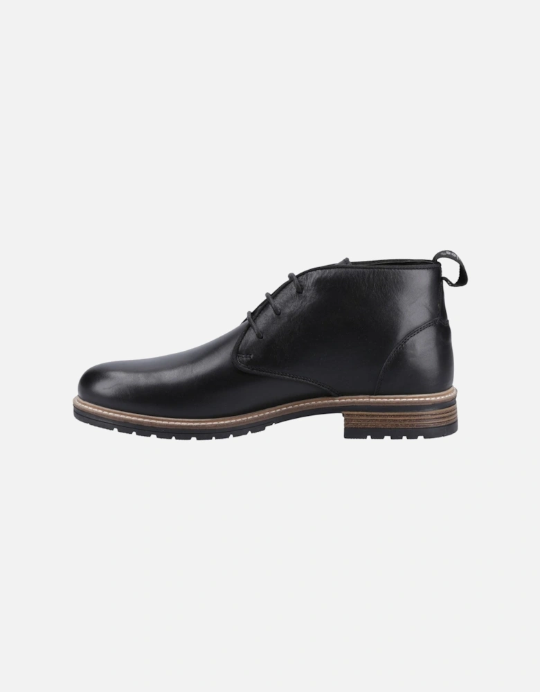 Ricky Leather Men's Black Ankle Boots