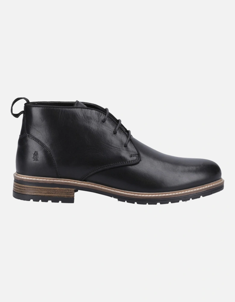 Ricky Leather Men's Black Ankle Boots
