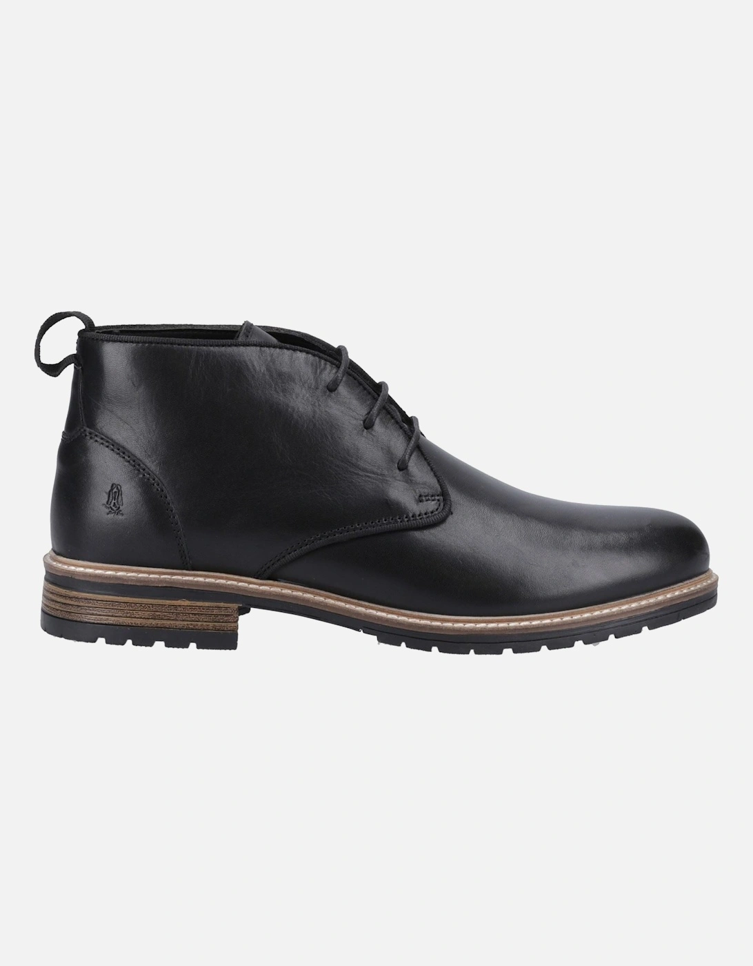 Ricky Leather Men's Black Ankle Boots