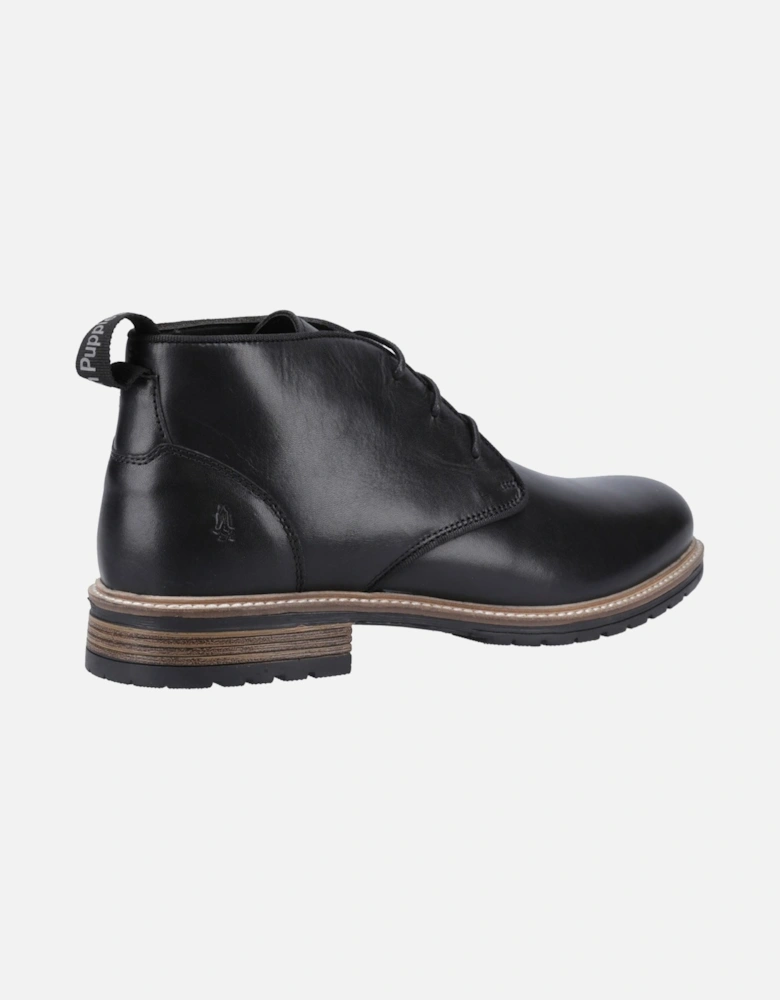 Ricky Leather Men's Black Ankle Boots