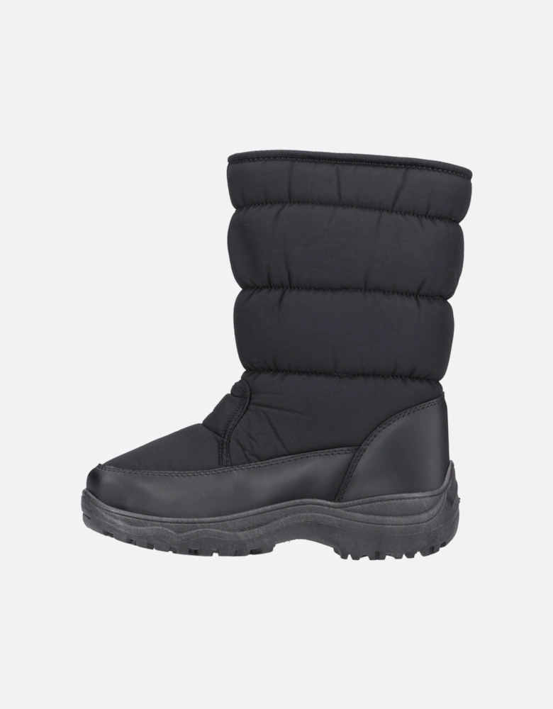 Welland Textile Women's Black Winter Mid Calf Boots
