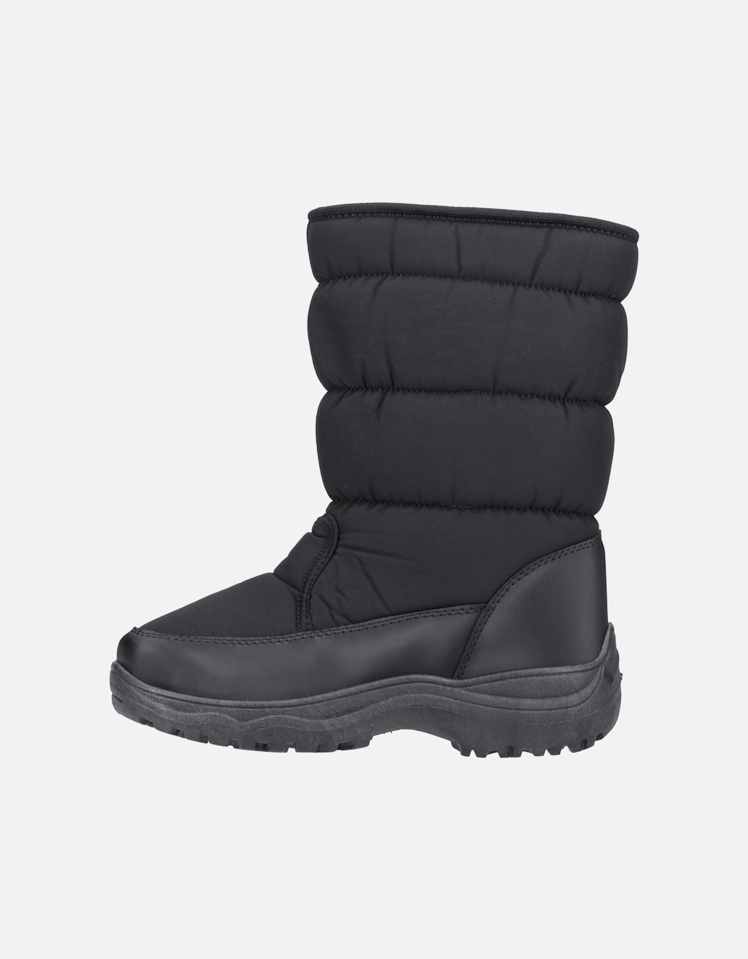 Welland Textile Women's Black Winter Mid Calf Boots