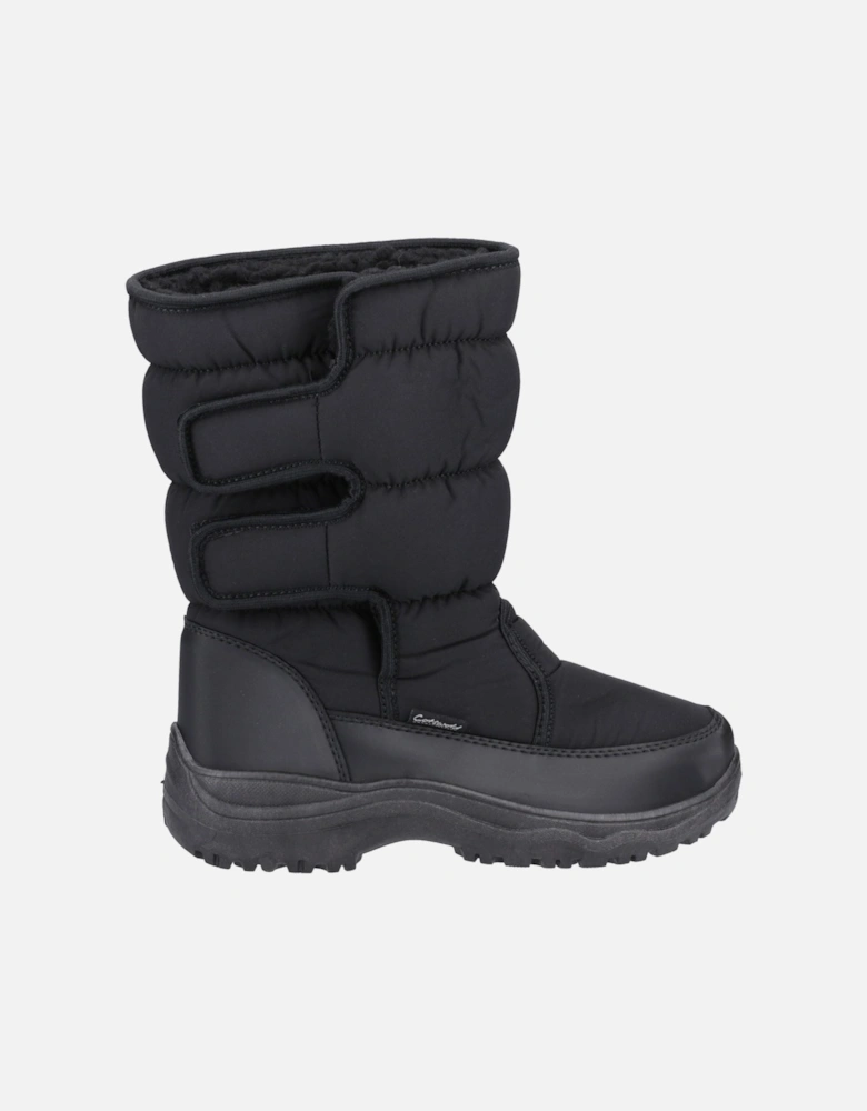 Welland Textile Women's Black Winter Mid Calf Boots