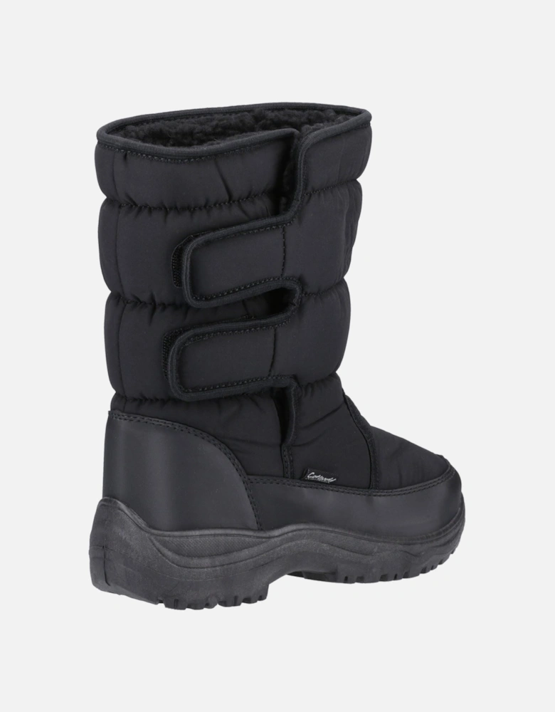 Welland Textile Women's Black Winter Mid Calf Boots