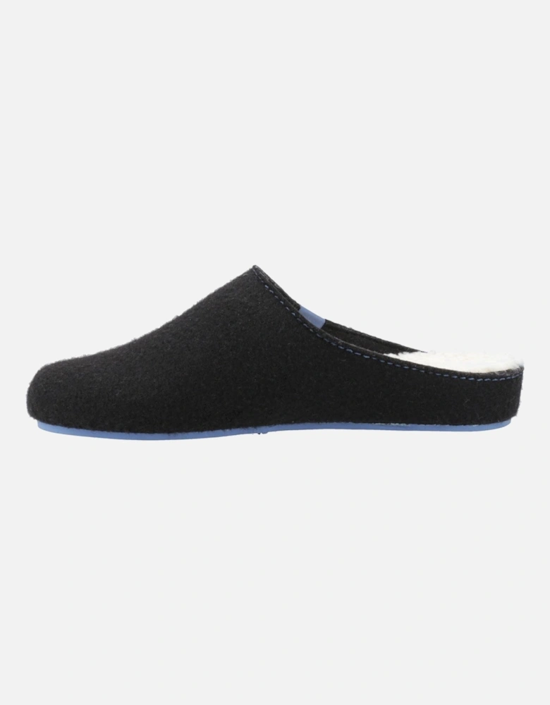 The Good Slipper 90% Recycled RPET Polyester Men's Black/Blue Slippers