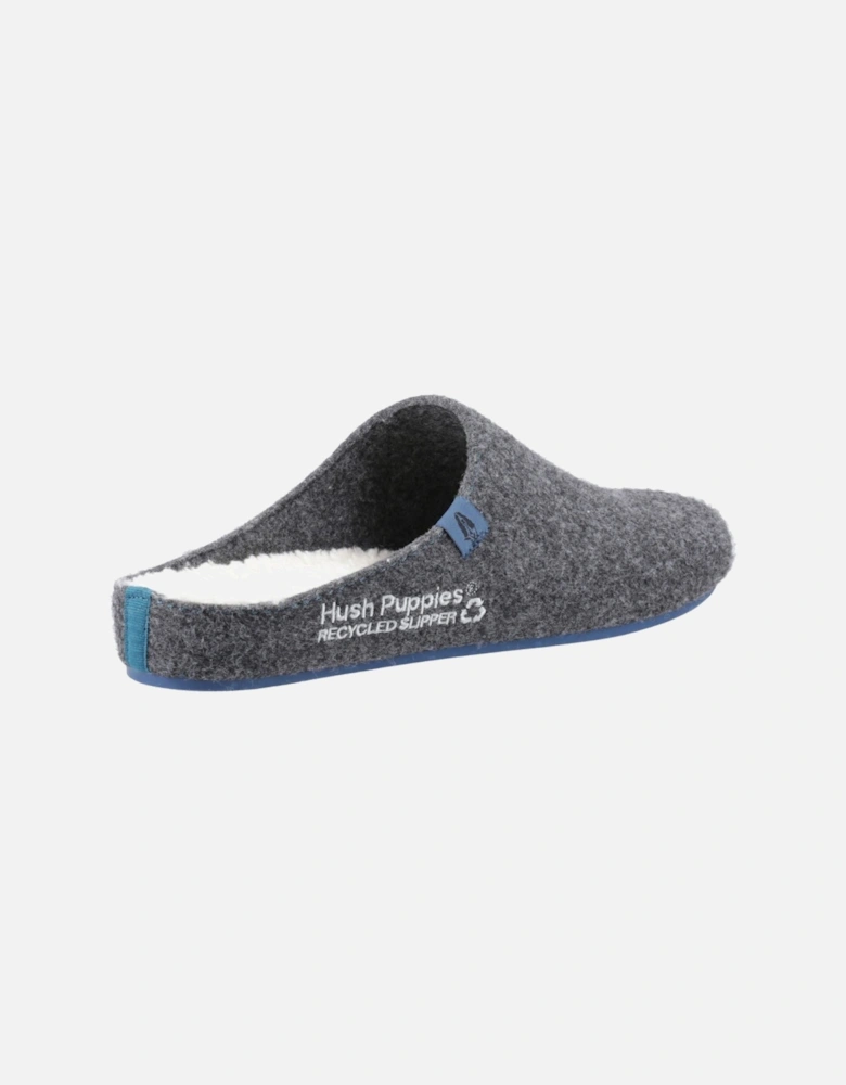 The Good Slipper 90% Recycled RPET Polyester Men's Charcoal Slippers
