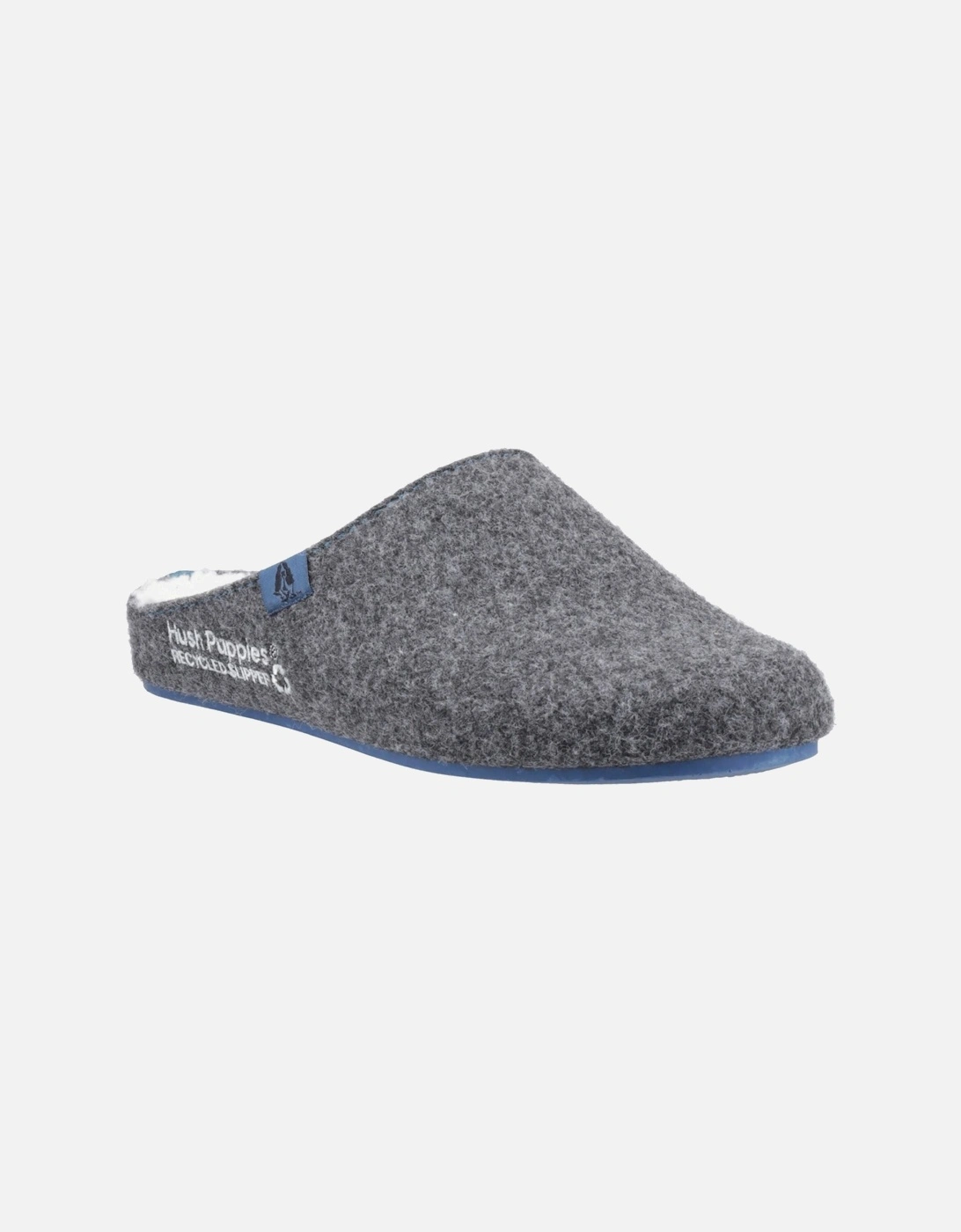The Good Slipper 90% Recycled RPET Polyester Men's Charcoal Slippers, 6 of 5