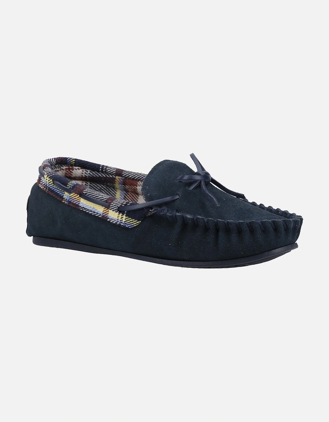 Chatsworth Suede Women's Navy Slippers, 9 of 8