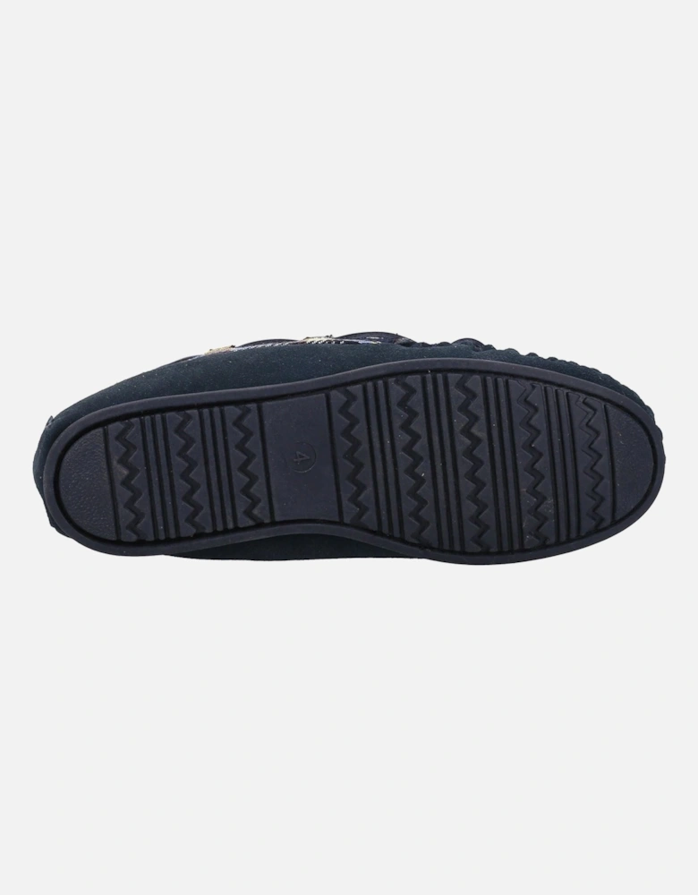 Chatsworth Suede Women's Navy Slippers