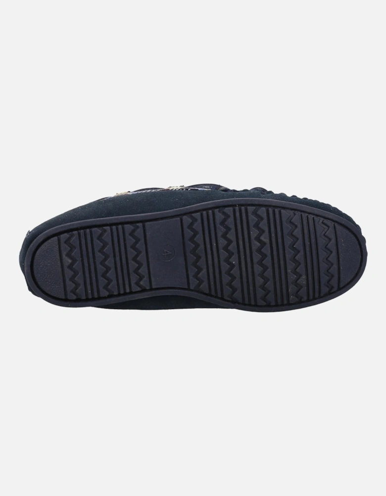 Chatsworth Suede Women's Navy Slippers
