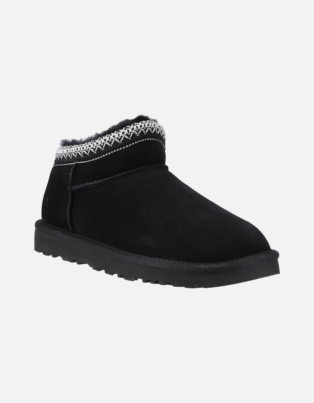 Hush Puppies Women's Black Sloane Suede Slippers - Size 4