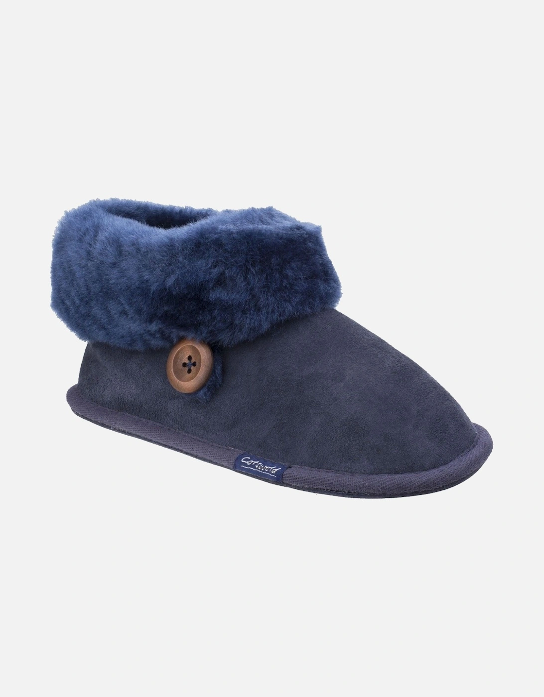 Wotton Leather Women's Dark Blue Slippers, 8 of 7