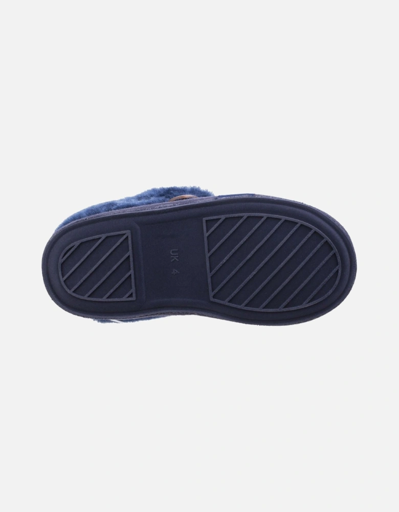Wotton Leather Women's Dark Blue Slippers
