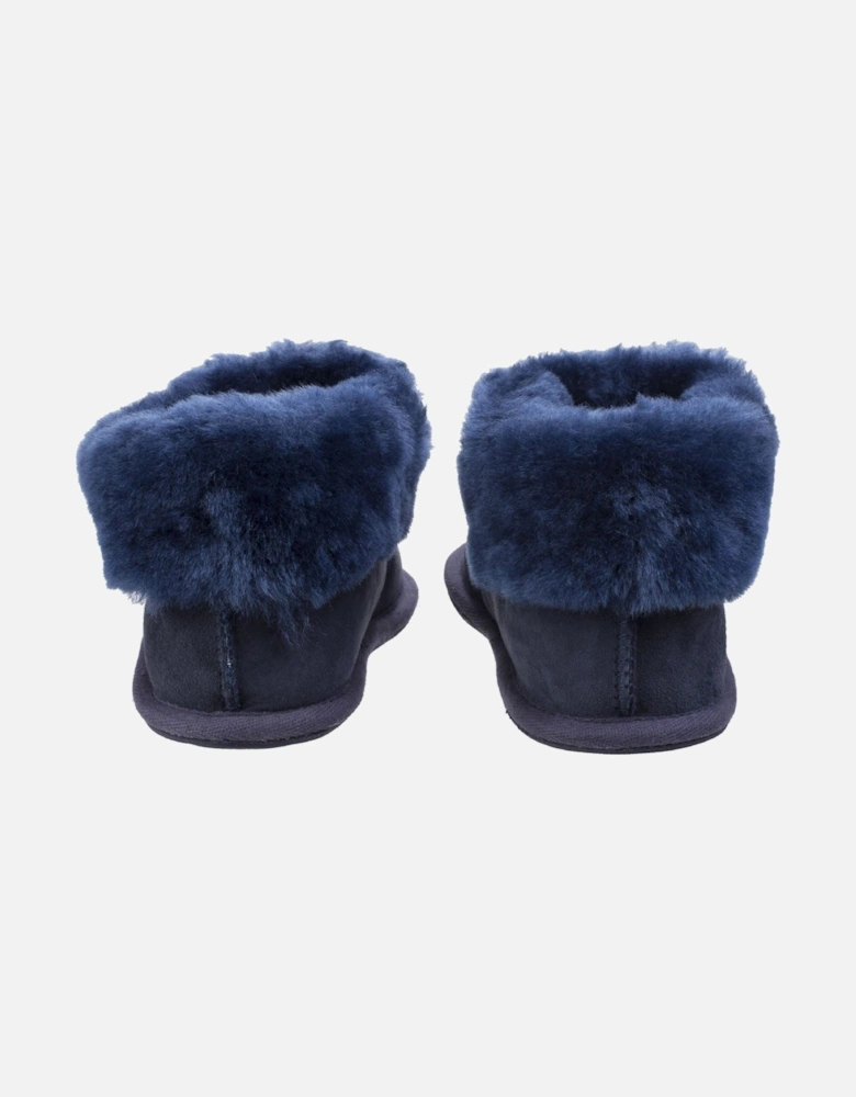 Wotton Leather Women's Dark Blue Slippers