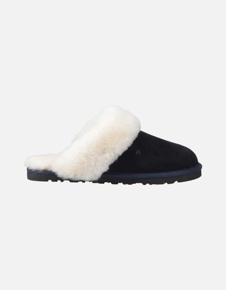 Samantha Suede Women's Navy Slippers
