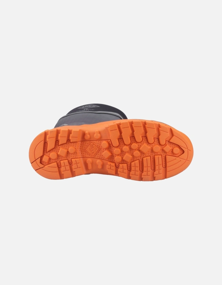 Muck Boots Grit S5 Rubber Women's Black/Orange Wellington Boots