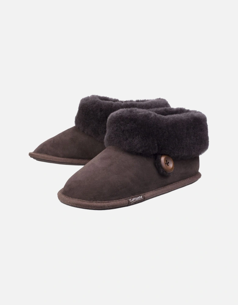 Wotton Leather Women's Chocolate Slippers
