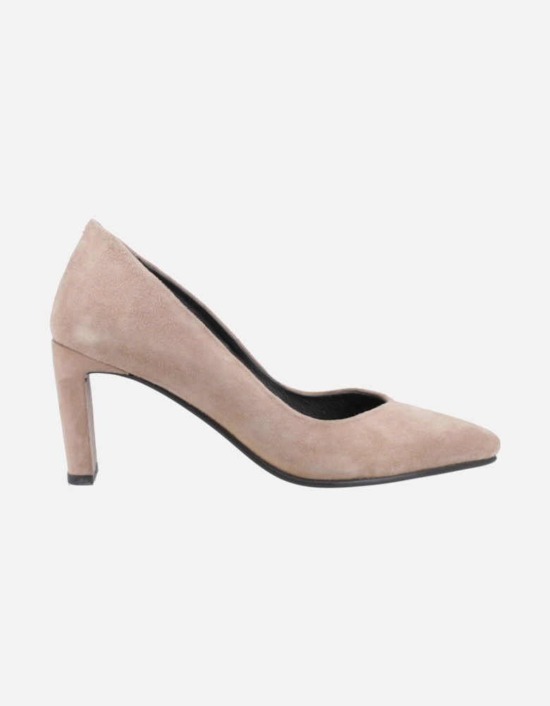 Olivia Suede Women's Mocha Round Court Shoes
