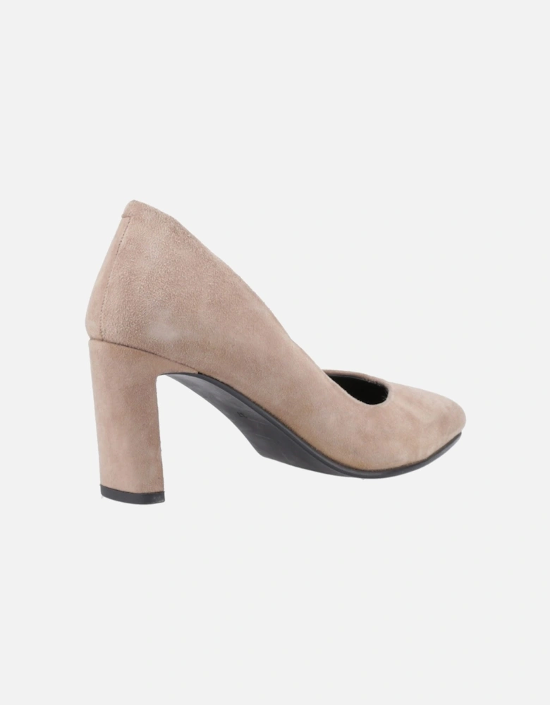 Olivia Suede Women's Mocha Round Court Shoes