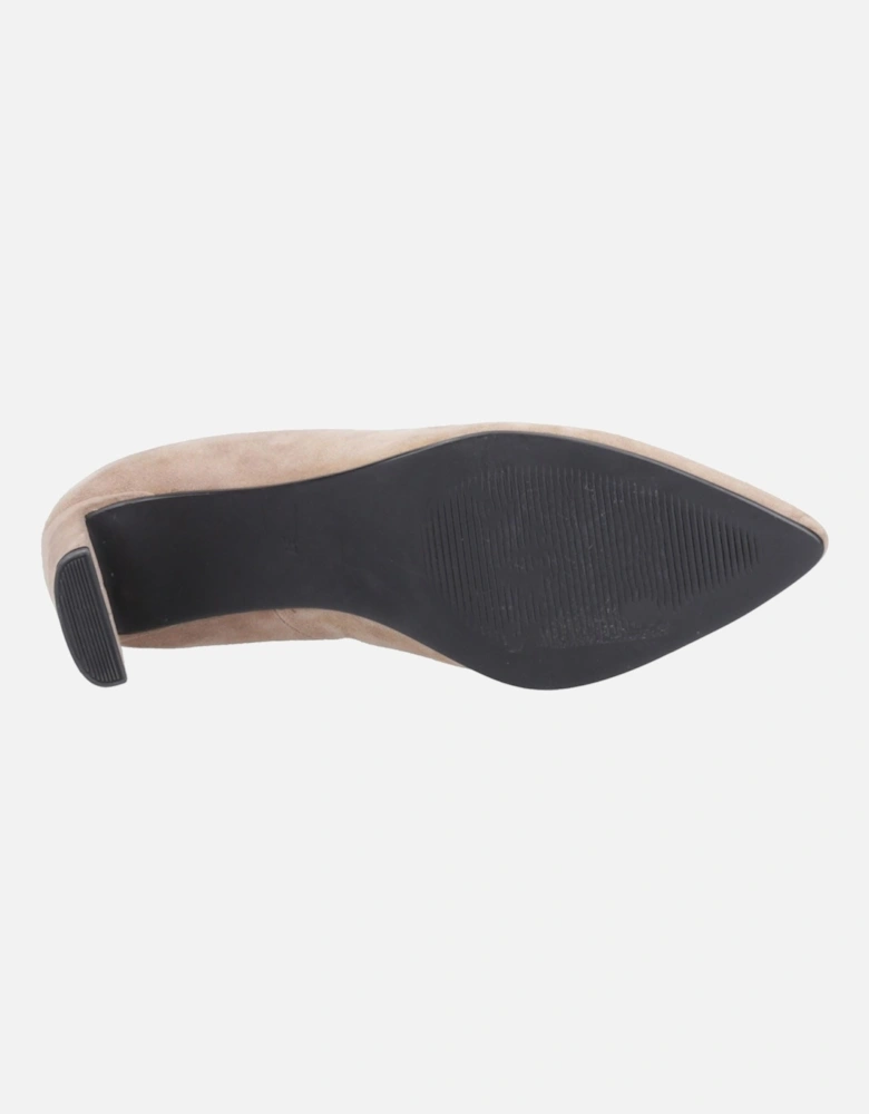 Olivia Suede Women's Mocha Round Court Shoes