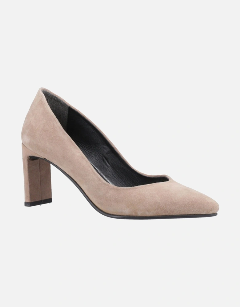 Olivia Suede Women's Mocha Round Court Shoes
