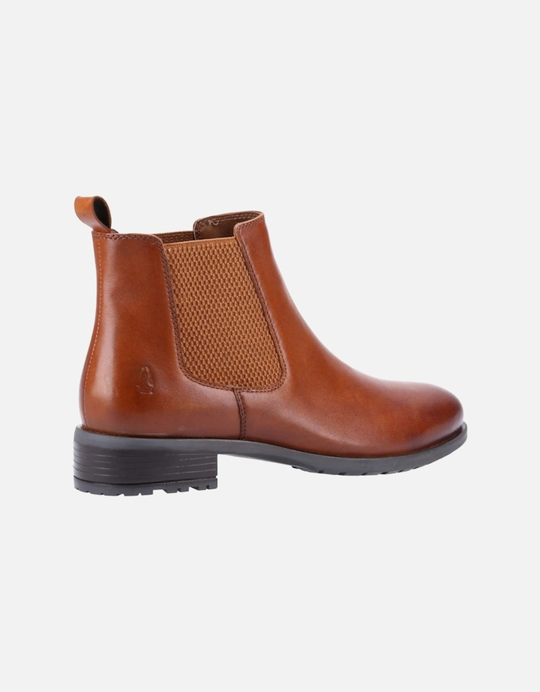 Sammie Leather Women's Tan Flat Chelsea Boots