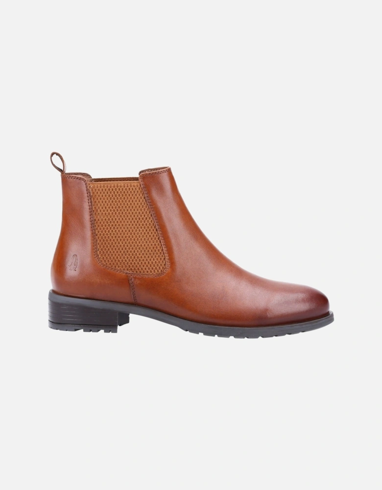 Sammie Leather Women's Tan Flat Chelsea Boots