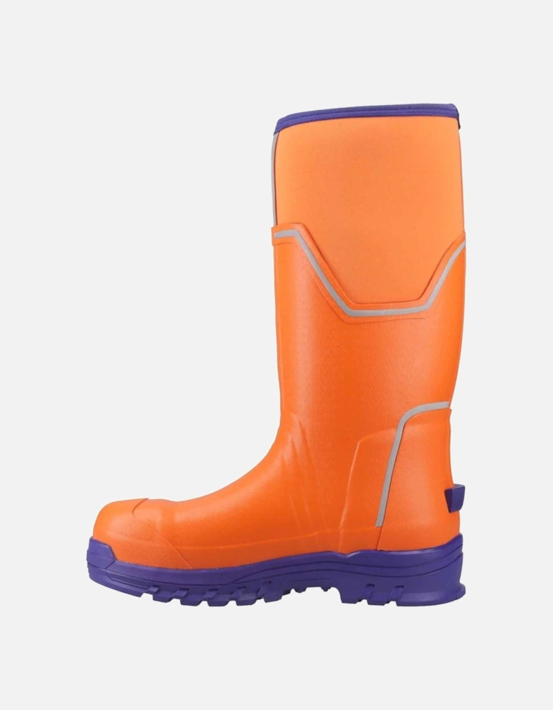 Muck Boots Grit S5 Rubber Men's Orange/Blue Wellington Boots