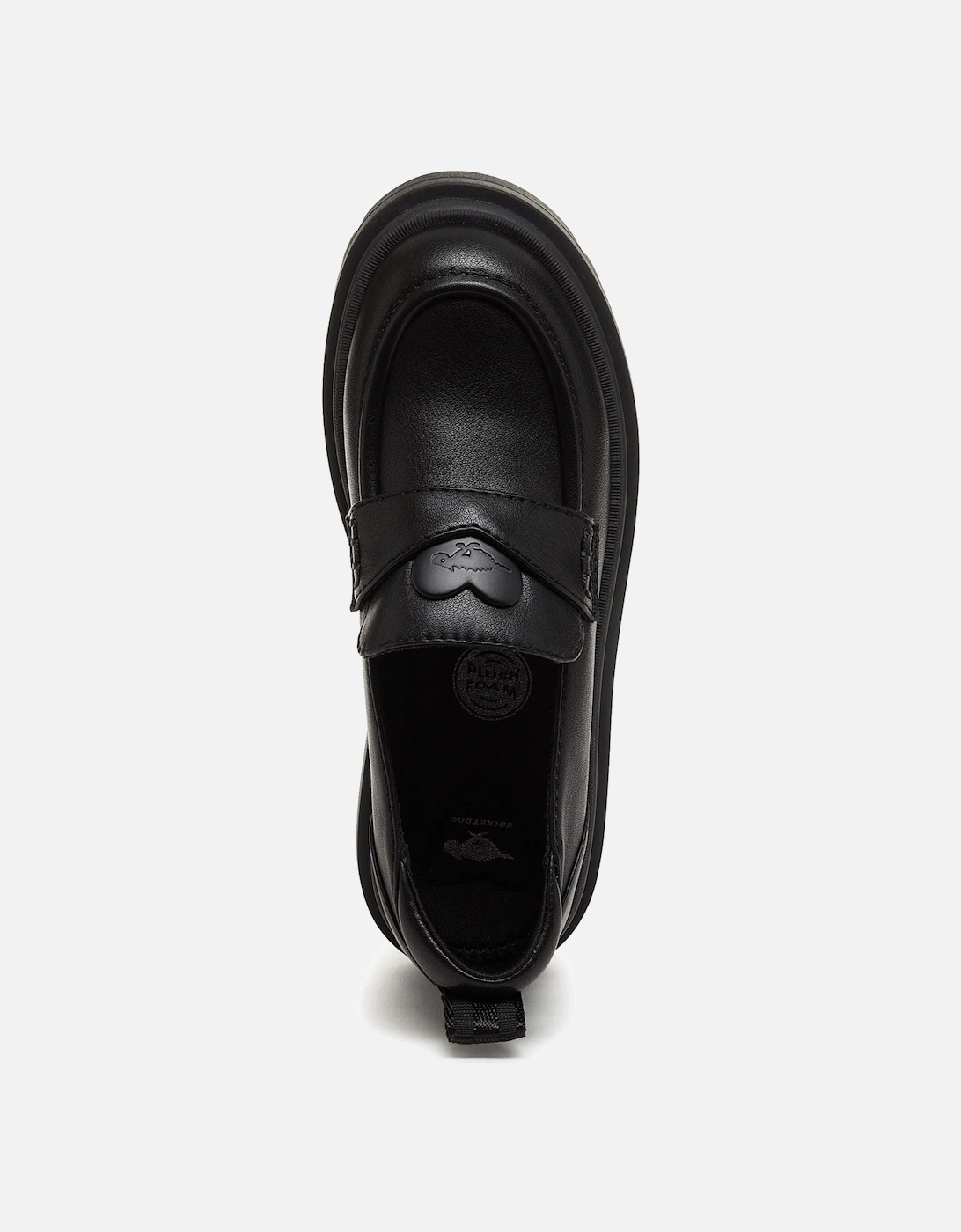 Dandy Polyurethane Women's Black Loafers