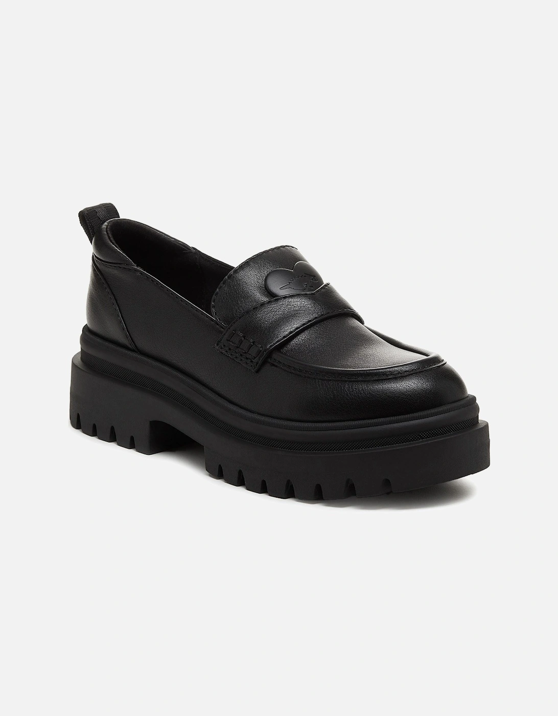 Dandy Polyurethane Women's Black Loafers, 8 of 7