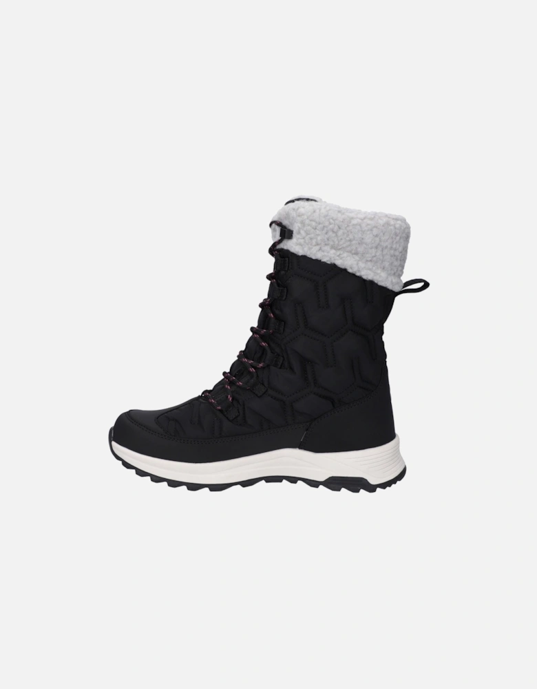 Sophia Nylon Women's Jet Black/Festival Fuchsia Winter Ankle Boots