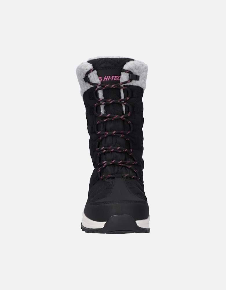 Sophia Nylon Women's Jet Black/Festival Fuchsia Winter Ankle Boots