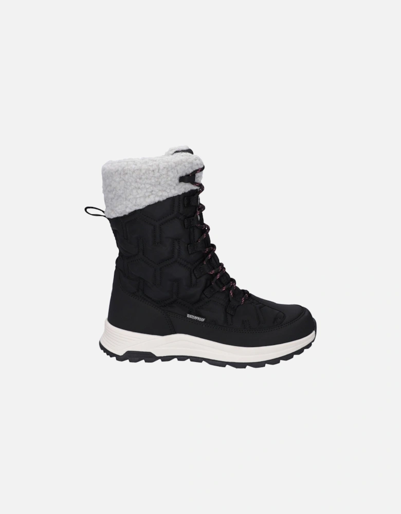 Sophia Nylon Women's Jet Black/Festival Fuchsia Winter Ankle Boots