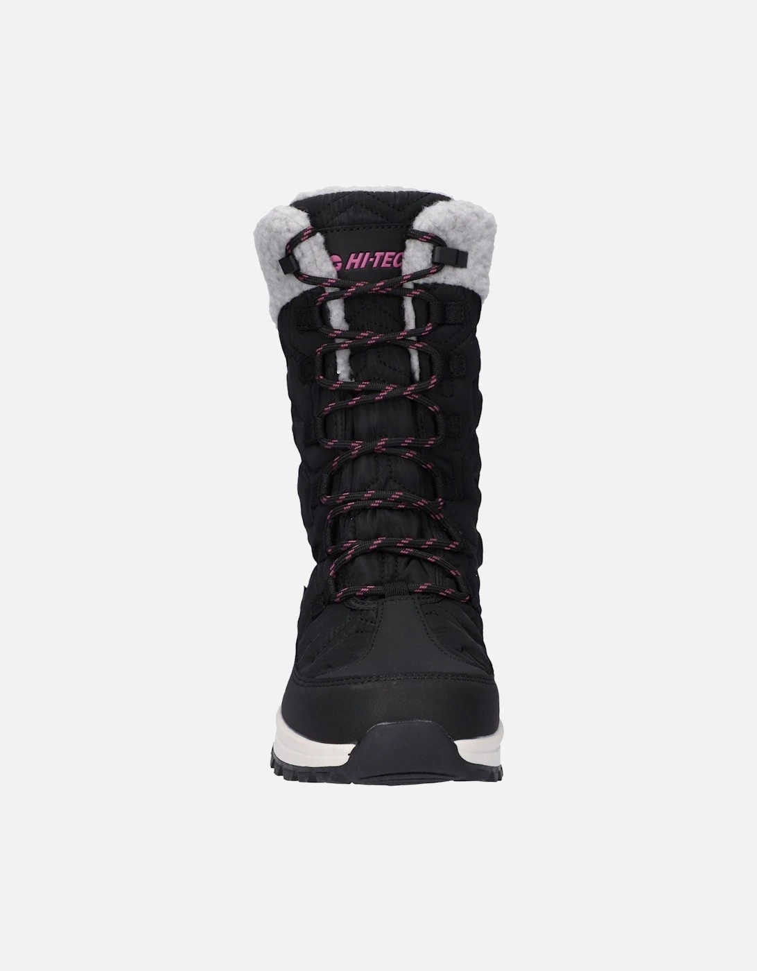 Sophia Nylon Women's Jet Black/Festival Fuchsia Winter Ankle Boots