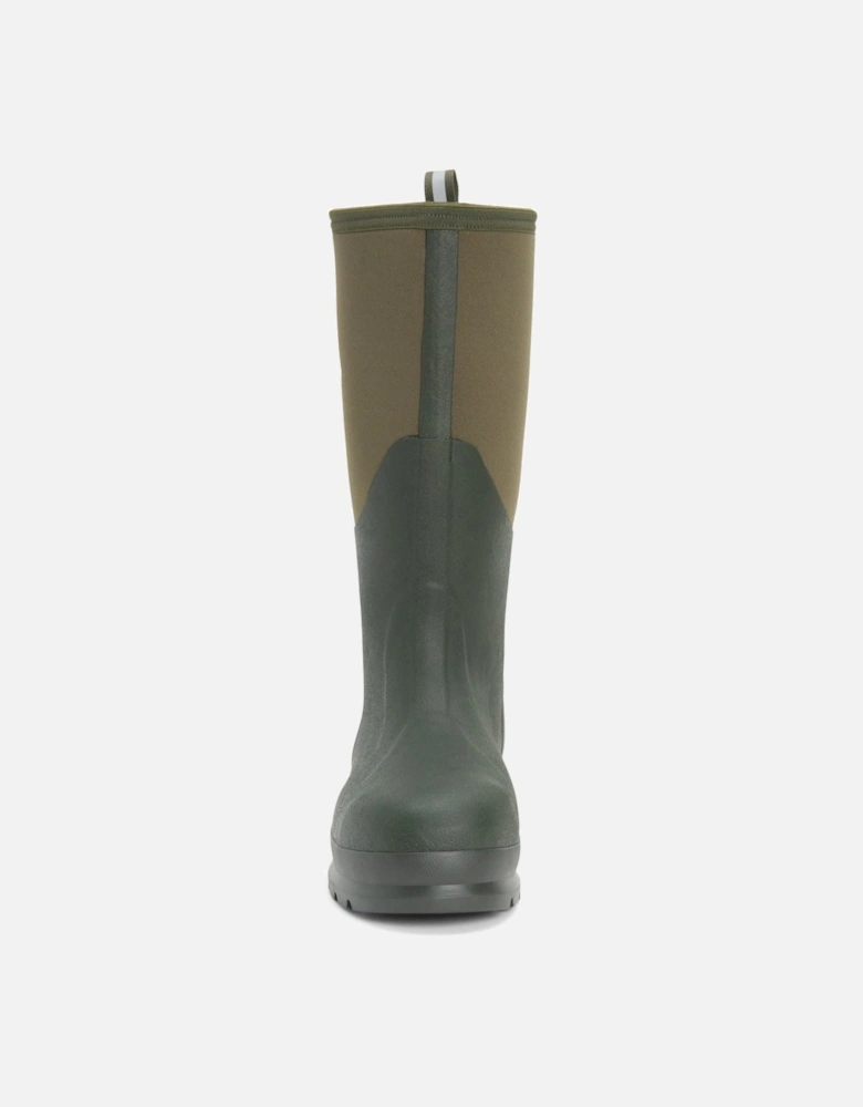 Muck Boots Chore Classic Hi Steel Cap Neoprene Moss Wellington Boots