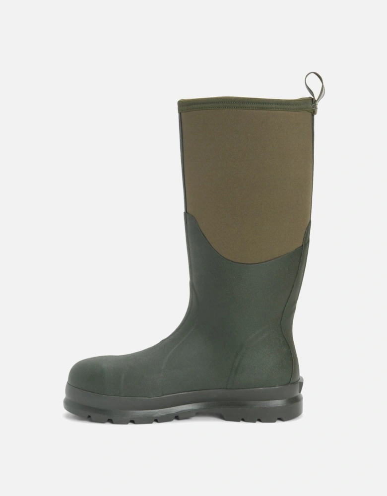 Muck Boots Chore Classic Hi Steel Cap Neoprene Moss Wellington Boots