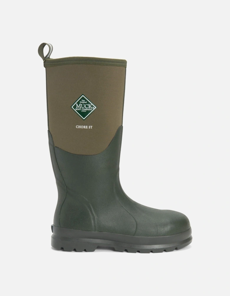 Muck Boots Chore Classic Hi Steel Cap Neoprene Moss Wellington Boots