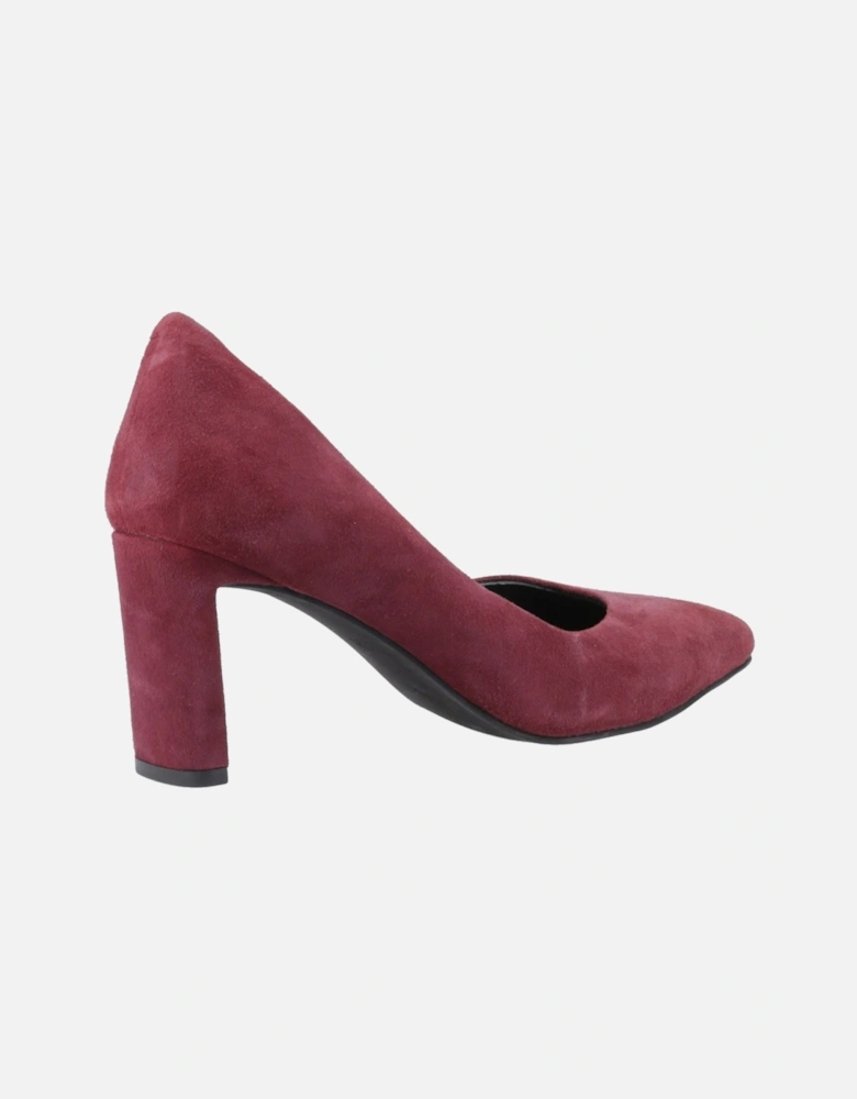 Olivia Suede Women's Bordeaux Round Court Shoes