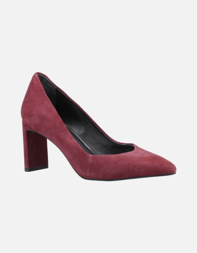 Olivia Suede Women's Bordeaux Round Court Shoes