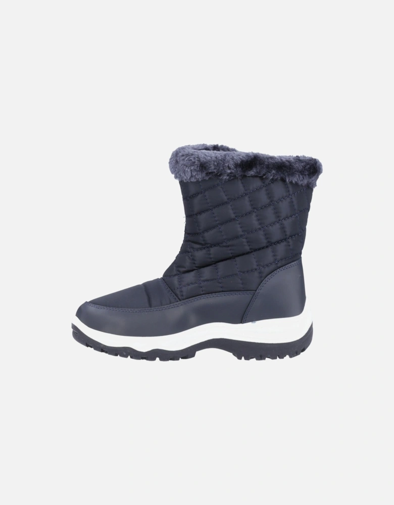 Butterrow Textile Women's Navy Winter Mid Calf Boots