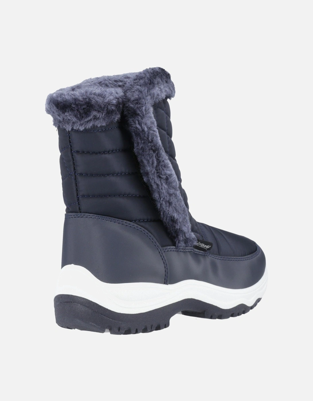Butterrow Textile Women's Navy Winter Mid Calf Boots