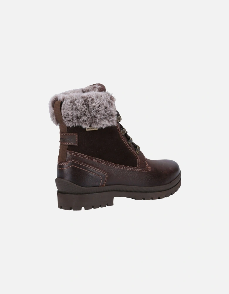 Evenlode Leather Women's Brown Winter Ankle Boots