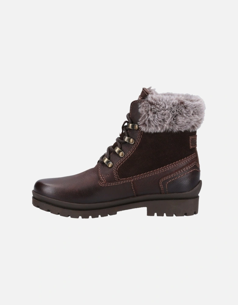 Evenlode Leather Women's Brown Winter Ankle Boots
