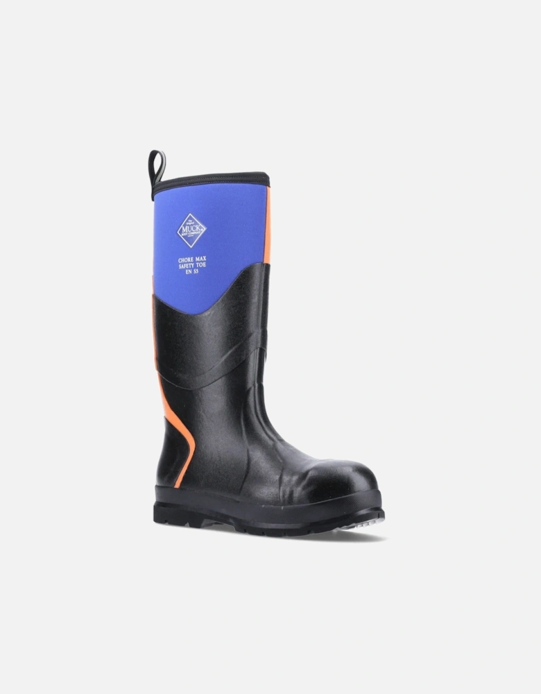 Muck Boots Chore Max S5 Rubber Blue/Orange Wellington Boots