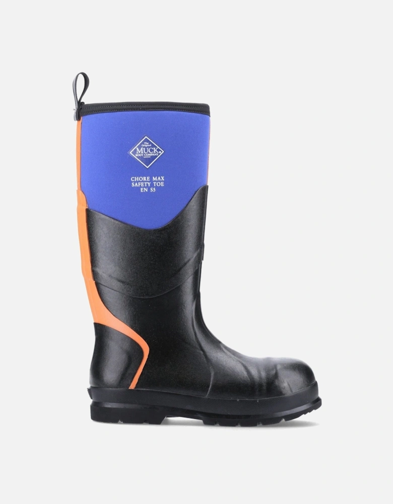 Muck Boots Chore Max S5 Rubber Blue/Orange Wellington Boots