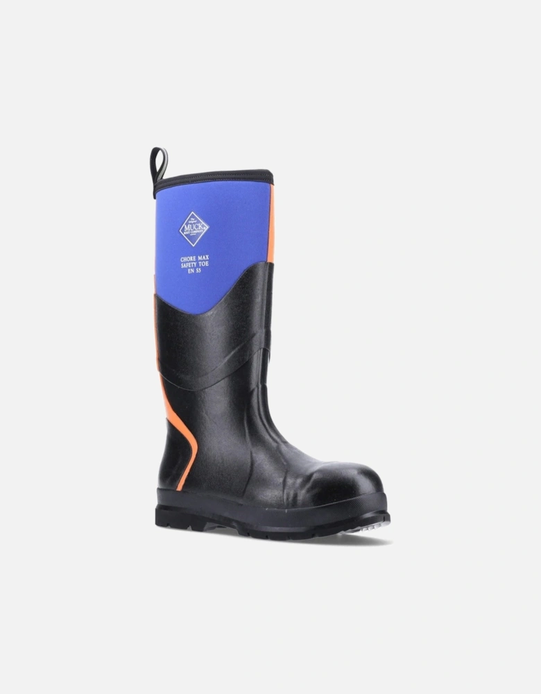 Muck Boots Chore Max S5 Rubber Blue/Orange Wellington Boots